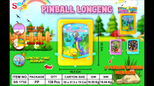Mainan Edukasi Anak Pinball Lonceng Happy Play And Lets Play Game SS 1732 Ukuran Besar | Mainan Anak Game Papan Pinball Board Murah kemasan Kantong Mainan Puzzle Pin Ball Board Game Bahan Berkualitas