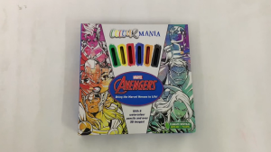 Marvel Avengers Colouring Book Colourmania Gift Set for Kids with Watercolour Pencils (Hardcover)