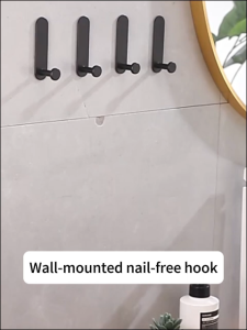 MEIDOO Aluminum Bathroom Kitchen Wall Hanger Door Rear Hanger Wardrobe Hooks