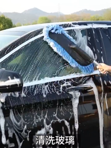 Adjustable Car Washing Brush ExtendableTelescopic Brush Wash Mop Microfiber Towel Cleaning Duster Detailing Cuci Kereta