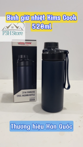 Bình giữ nhiệt Kims Cook 520ml thép không gỉ SUS316 cao cấp nắp vặn kín hơi dây xách tiện lợi XB-19124 P3H Store