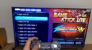 M8 Video Game Stick 25000+ Games 64GB Console 4K Ultra HD + 2.4GHz Wireless Dual Controller Portable Game Box