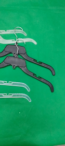 PLASTIC HANGER Shirt Top Hanger Smoke-484 17" pe hook (sold by 1/2 dozen)