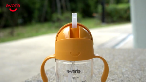 Bình nước Evorie tritan BPA-free bình nước cho bé 200mlHồng