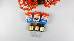 Isi Tinta Spidol Permanent Snowman Refill Ulang Tinta Hitam Merah Biru