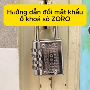 Ổ khóa mật khẩu 4 số màu trắng⚡FREE SHIP⚡thay đổi mật mã theo ý muốn-thích hợp khóa tủkhóa vali-cửa phòng