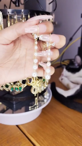 Bông tai dây rút nơ thời trang kiểu dáng S925 phong cách thanh lịch thích hợp đi học CC596 BSTKD - [NaLa Shop]