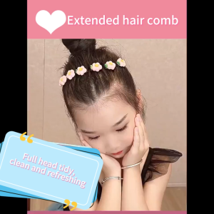 Korean Headband For Kids girl Cartoon Ponytail Clip Children Buckle Hair Fixing Hairpin