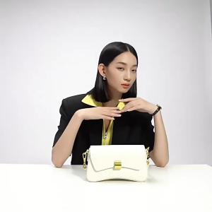 Tas Wanita Zenith Bag Bentuk Bantal Tas Bahu Tas Selempang Warna Solid Tas Selempang Kulit Wanita