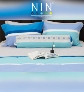 Bộ DRAP áo gối NIN Calisto CT220046 đủ kích thước 1m2 1m4 1m6 1m8 Không kèm mền