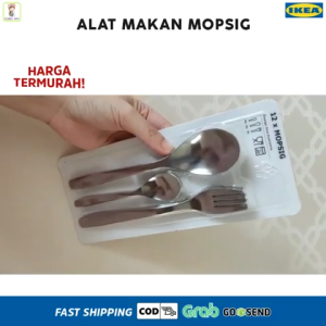 Sendok Makan Set 18pcs Bahan Tebal Tidak Mudah Bengkok 6 sendok 6 garpu 6 sendok Teh