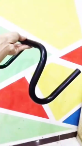 Stang Sepeda Dropbar Bike setang balap fixie roadbike mtb standar 35 cm Besi Tebal Hitam coating