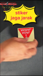 Stiker Desain Jaga Jarak Spatbor Fender Belakang