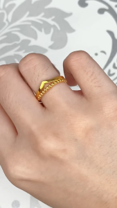 HABIB Oro Italia 916 Yellow Gold Ring GR4379 (22K Gold)