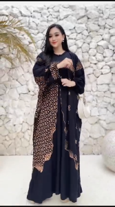 Kaftan Mewah Terbaru Gamis Jumbo Busui Rayon Premium Motif Mewah Terbaru Adem Dan Halus Dipakai