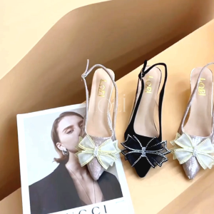 LOEI Betrice Heels 5 cm Pita Kekinian Wanita Sling Back 4411
