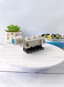 Van cấp nước máy giặt TOSHIBA 3 cổng 220V cửa ngang trắng dài