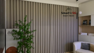Tuya ZigBee Double Pleats Smart Curtain Track