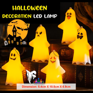 Hiasan Gantung Halloween Hantu Lampu Halloween Ghosts Keychain Hanging Decorations Pumpkin Lamp with Light Lantern  万圣节装饰摆件手提南瓜灯萬聖節
