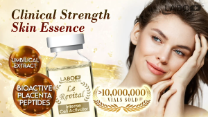 [2 Boxes] LABO Nutrition Le Revital 98% Placenta Essence - Anti-Aging Serum from Japan to Repair Firm Hydrate Soothe for Fair Radiant Skin - For Wrinkles Pores Sensitive Redness Post-Laser Care Scars Dark Spots Pigmentation Dull Complexion • 4 vials
