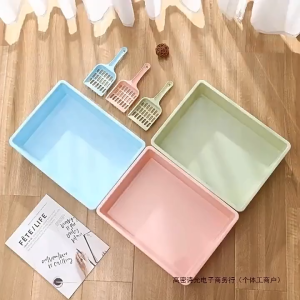 semi-enclosed cat litter box Splash-proof cat toilet cat litter box Cat pet supplies cat litter box