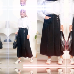 Rok Quin Bahan Jeans Sctret Premium