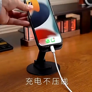 360° Swivel Foldable Phone Holder Multiple Angle Desktop Tablet Holder Universal ultra-thin metal anti-slip Metal pad Tablet Holder 旋转手机支架