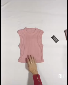 SWEATER TANKTOP RAJUT WANITA KERAH BULAT RHCOLLECTIONS PANJANG TANG TOP SALUR POLOS