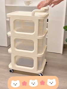 elife รถเข็นเก็บของ ชั้นเก็บของมีล้อ3/4/5ชั้น ชั้นเก็บของในครัว ชั้นวางของในห้องครัว รถเข็นอาหาร ชั้นวางของมีล้อ