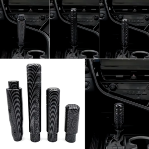 5 Speed Carbon Fiber Style Gear Shift Knob: A Universal Manual Transmission Shifter