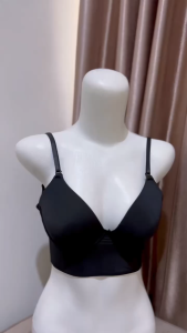 METRO STORE Bra Pesta Wanita Half Cup Ada Kawat Backless Seamless Tali Silang Press Cup 2378