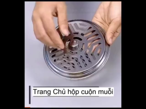 Hộp Đựng Nhang Muỗi Bằng Thép Không Gỉ Tiêu Diệt Côn Trùng Thân Cao – Khay Đựng Nhang Muỗi Có Nắp An Toàn Cho Gia Đình