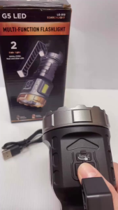 Senter Tangan Cas Flashlight Super LED Sangat Terang LG-918 Dengan 9 Mode Cahaya | senter tangan cas | senter multifungsi | senter super terang