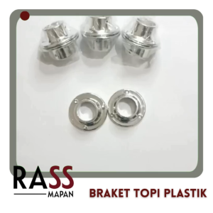 1 PASANG Braket Pipa Topi Plastik Kaje 1\" 3/4\"