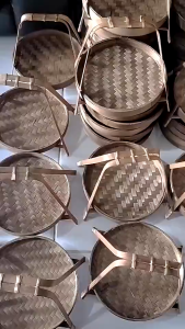 Jogja Craft - Kerajinan Jogja - hampers rak bambu bawang diameter 20cm