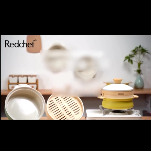 Redchef Ceramic Rock Table Soup Pot 20/24cm Kitchen Utensils PTFE Free Suitable for All Stove