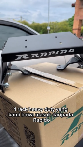 RAPIDO Adjustable Top Rack Lipat Heavy Duty Box Kotak Bracket Rear Luggage Rak Bagasi Pemegang Holder RSX Y15 LC135 Gift Card Box Holder - Lazada