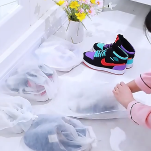 Set 10 Túi Đựng Giày Đa Năng Vải Không Dệt Miệng Dây Rút Tiện Lợi kem chống nắng và chống bụi-NIEVE