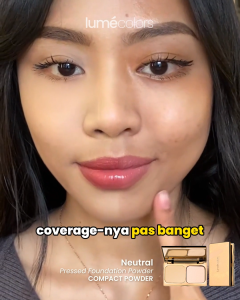 Lumecolors Compact Powder Two Way Cake: Bedak Padat Tahan Lama Foundation Padat Natural Matte