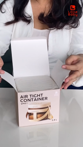 LITTLE BABY 324 Airtight Container Kontainer Susu Serbaguna Kedap Udara dengan Tali dan Sendok