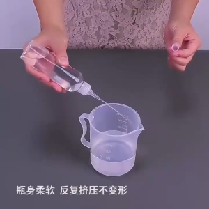 50/60/80/100ml Paint Bottle PET Transparent Clear Plastic Bottle Refillable Paint Dropper Bottle