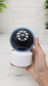 tuya กล้องวงจรปิดไร้สายในบ้านขนาดเล็ก WIFI วางตั้งได้ หมุนได้รอบทิศทาง CM-H12