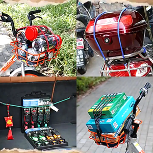 Tali Bagasi Motor Karet & Pengikat Barang Motor SH H16