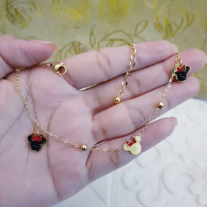 Gelang Kaki Titanium Anti Karat Mickey Xds57