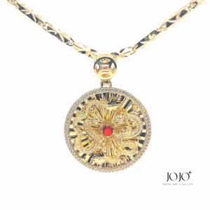 M1609 Mặt và Dây chuyền nam thiết kế hình RỒNG sang trọng cao cấp JOJO