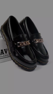 KAVILAZ true style yourself Sepatu Pria Loafer Docmart Formal kantor Kerja Slip on mules Black Doff Kode Z21
