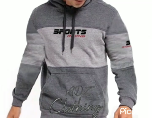 Jaket Hoodie Jumper Outdoor Pull Over SPORTS ADVENTURE Bahan kain Fleece Warna Abu-Abu Misty Tua Kombinasi Abu Misty Muda Ready Size S/M/L/XL/XXL
