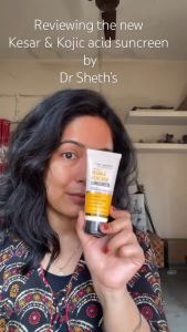 Dr. Sheths Kesar & Kojic Acid Sunscreen For All Skin Types Spf 50 Pa++++ For Pigtation-Free Skin | No White Cast And Light Weight For Daily Moisturization- 50G