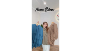 Atasan Wanita Kemeja Blouse Crincle Airflow - Merie Series By nuriariya.id