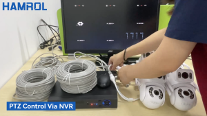 Hamrol 4K 8MP 8CH POE NVR 8 PCS Dual Lens PTZ POE Camera System Motion Detection Security Monitoring CCTV Set Xmeye